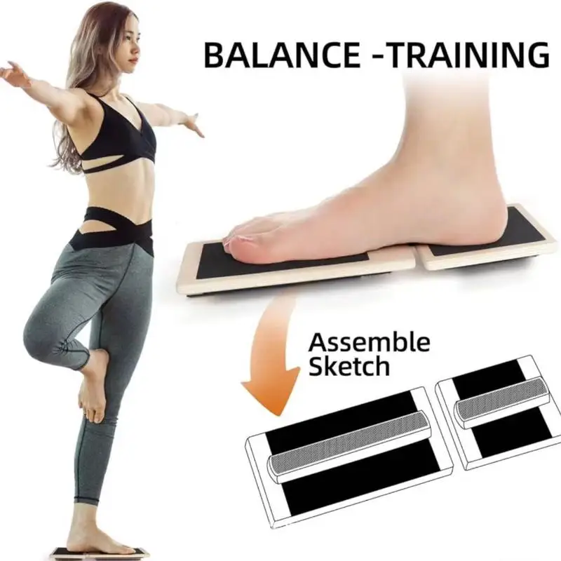 

Solid Wood Wobble Physiotherapy Equipment; Non-Slip Accident Recovery Gear; Single Foot Balance and Posture Optimizer