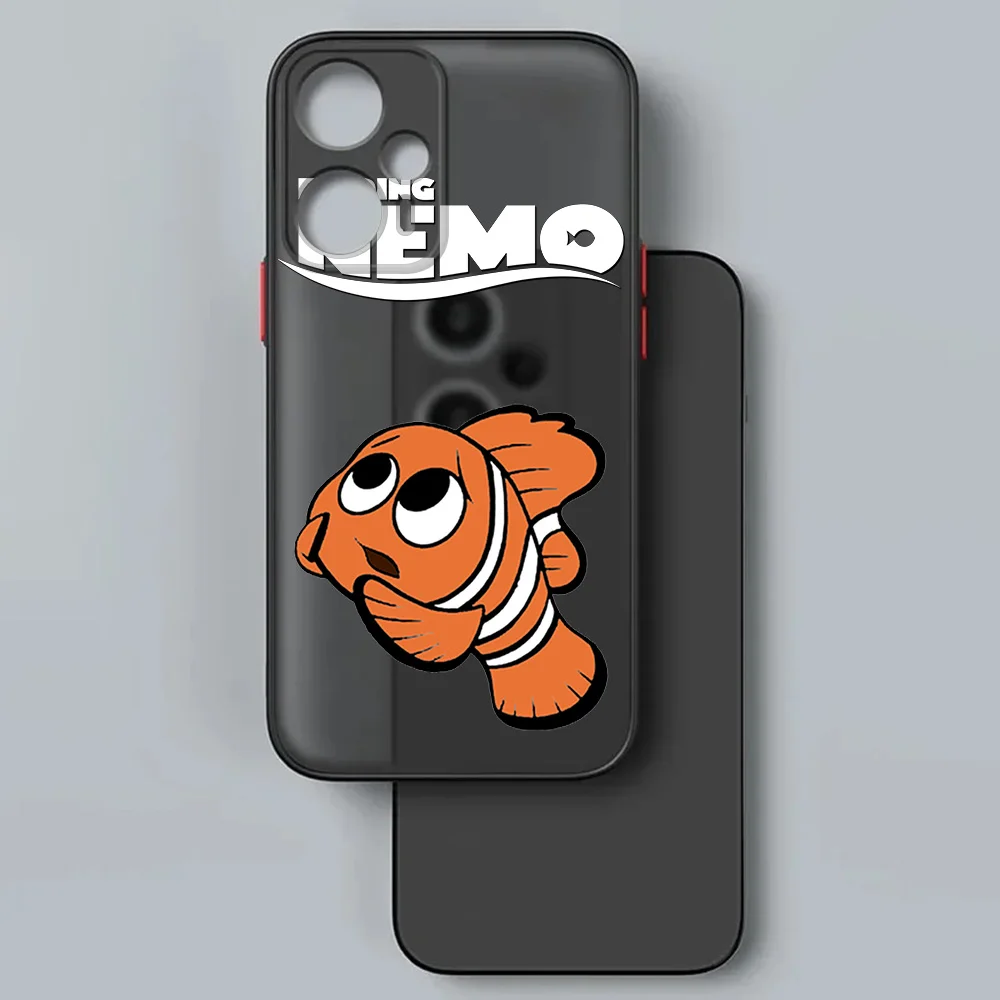 حافظة هاتف لهاتف Redmi Note 10 Lite 10s 8t 8 9a 9c 9t 10c 9i 10a 14c Mi 14 10t العثور على نيمو لؤلؤة ماتي غطاء شفاف متجمد