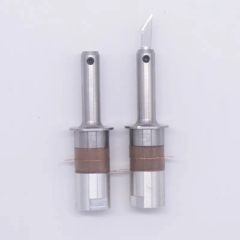 1pcs ไทเทเนียมอัลตราโซนิกมีด transducer อัลตราโซนิกตัดมีด transducer 40KHZ การสั่นสะเทือนตัด transducer sensor