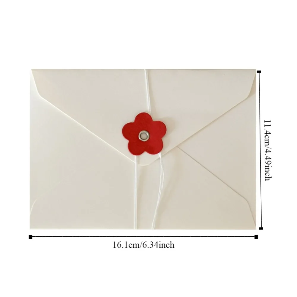 20Pcs Vintage Valentine Window Envelopes Love Gift Envelope Kraft Paper Envelopes with Button String Tie Gift Packaging Bag