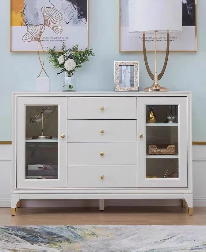 

Light luxury dining side wall storage tea cabinet kitchen modern simple locker living room entrance
