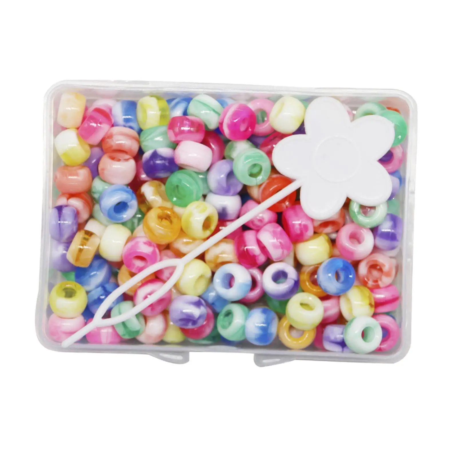 210Pcs 5mm Pony Dreadlock Beads DIY Hair Braid Rings Hair Braiding Tool Hair