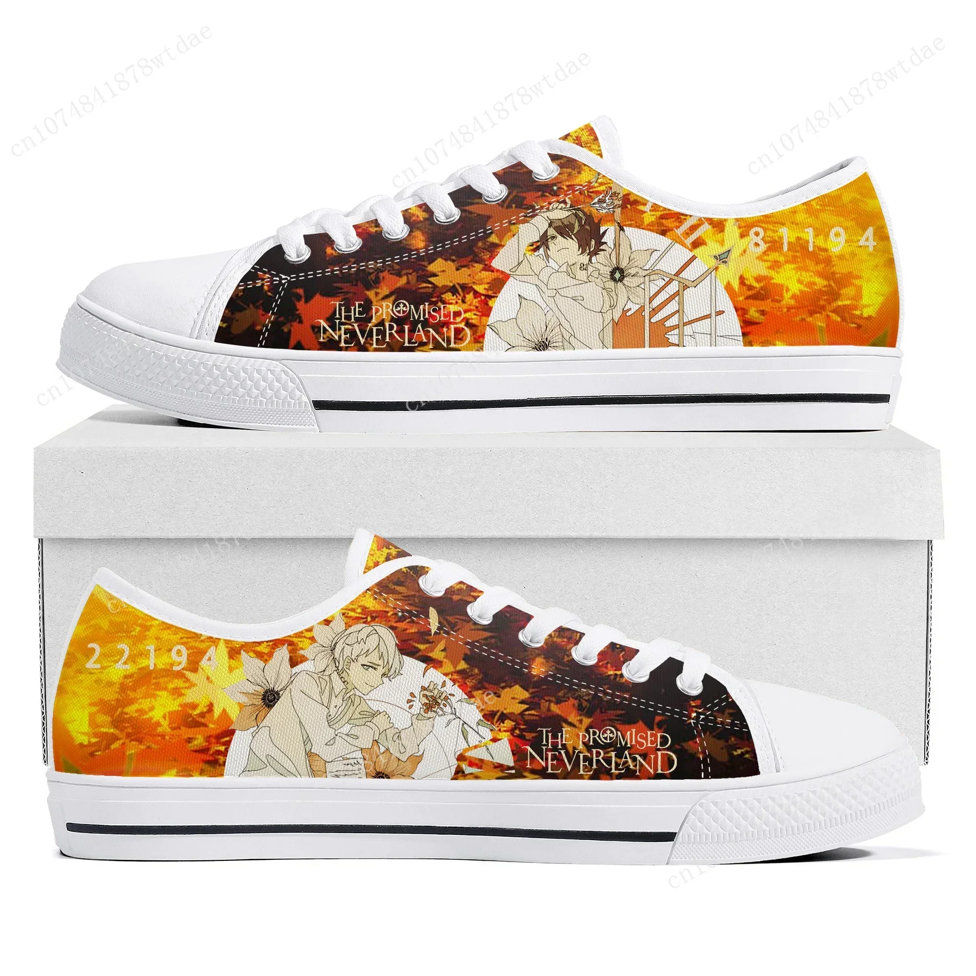 أحذية رياضية نيفرلاند إيما الموعودة منخفضة الأعلى للنساء والرجال المراهقات أحذية رياضية قماشية عالية الجودة للزوجين أحذية مانغا مصنوعة حسب الطلب