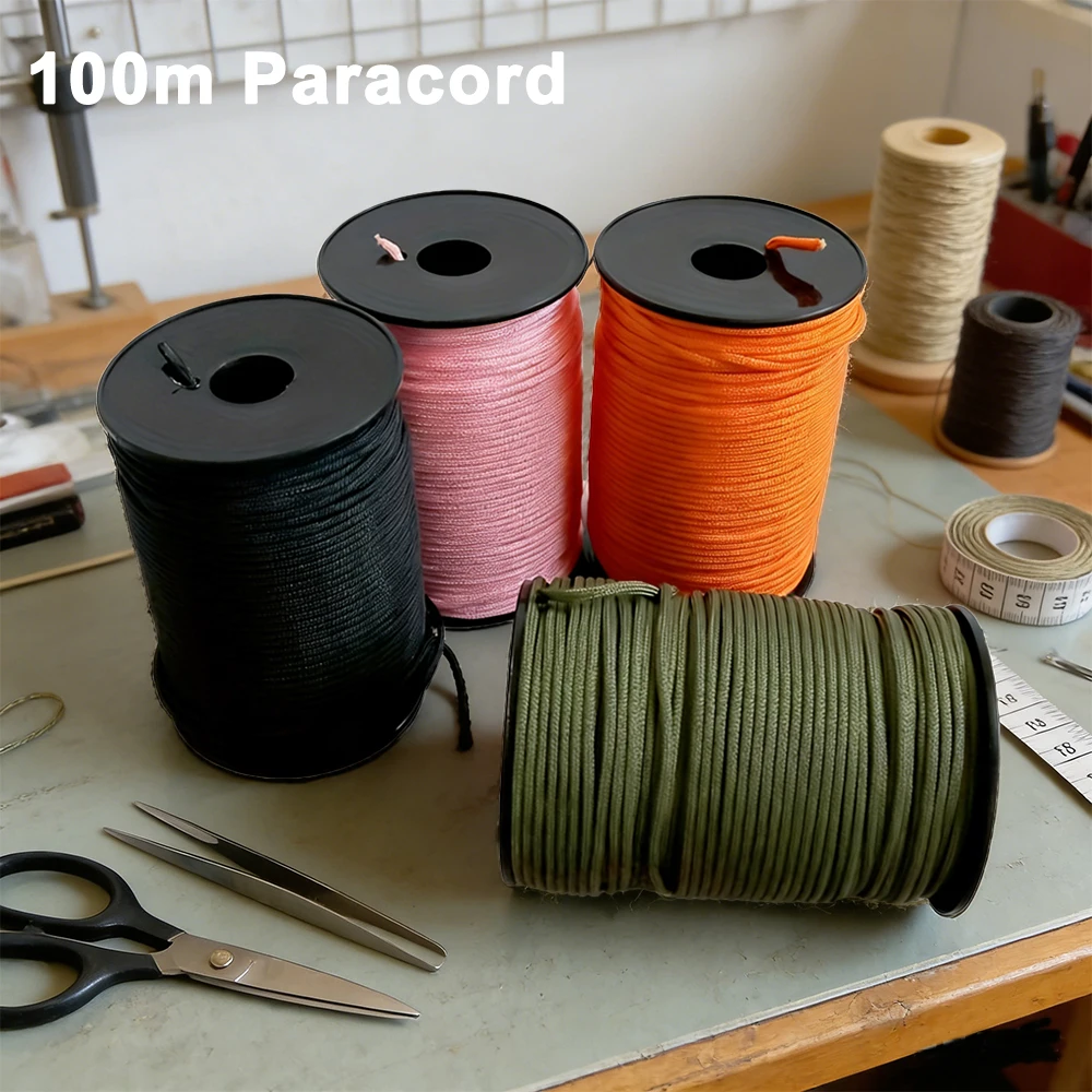 5-Strang 100M Paracord-Seil Durchmesser 4mm Fallschirmseil Zelt-Lanyard Zubehör für Survival-Armband DIY-Herstellung – Detail 1