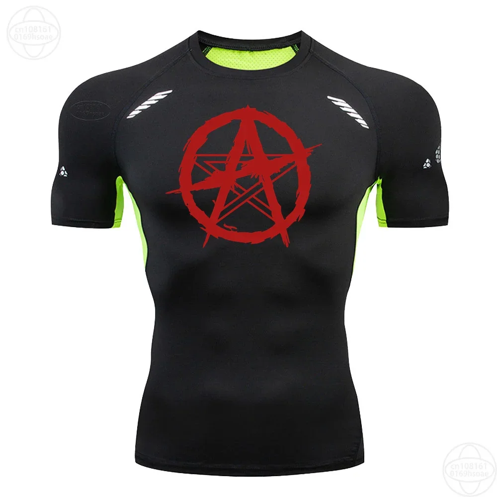 

Trendy Casual Fitness Short-sleeved Men's Bodybuilding Quick-drying Sports Breathable Training Running Stretch T-shirt S-3XL