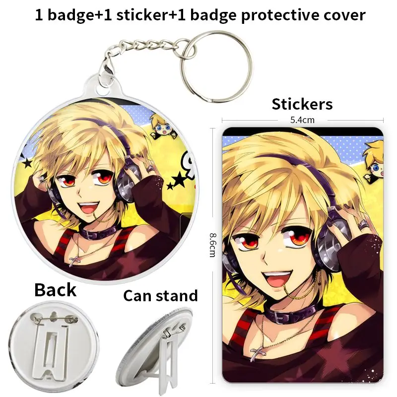 96neko Nico Singer Game Anime Character Soft Button Badge Brooch anchor Peripherals Pin Commemorative Pupil Gift For Friend