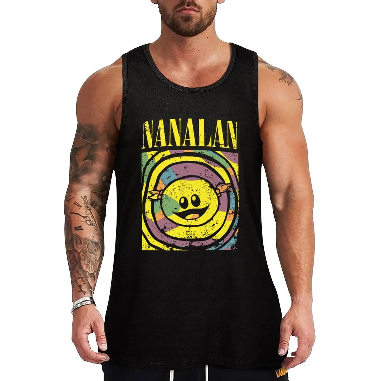 

retro Nanalan Wonderful Girl Tank Top T-shirt sports men clothing anime gym