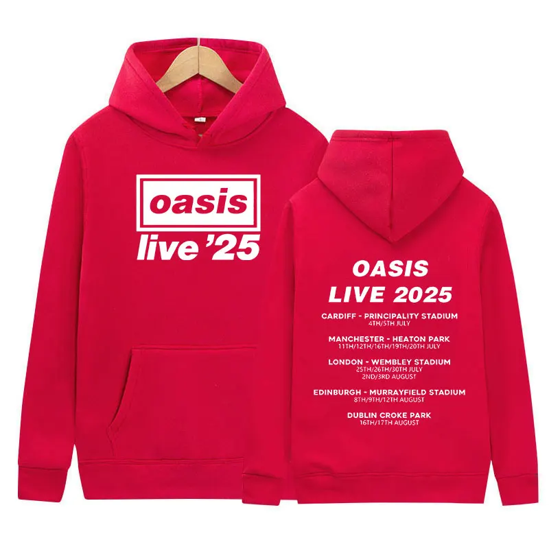 2025 O-Oasis Live 25 Tour Print Hoodie Men's Retro Long Sleeve