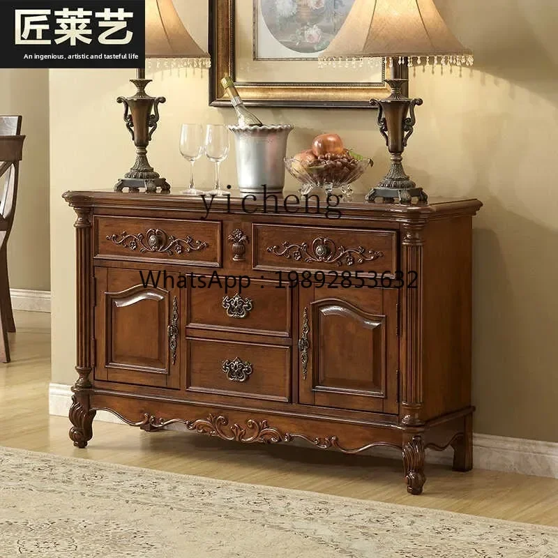 

Edge Cabinet Carved Cabinet Solid Wood Edge Kitchen Dish Storage