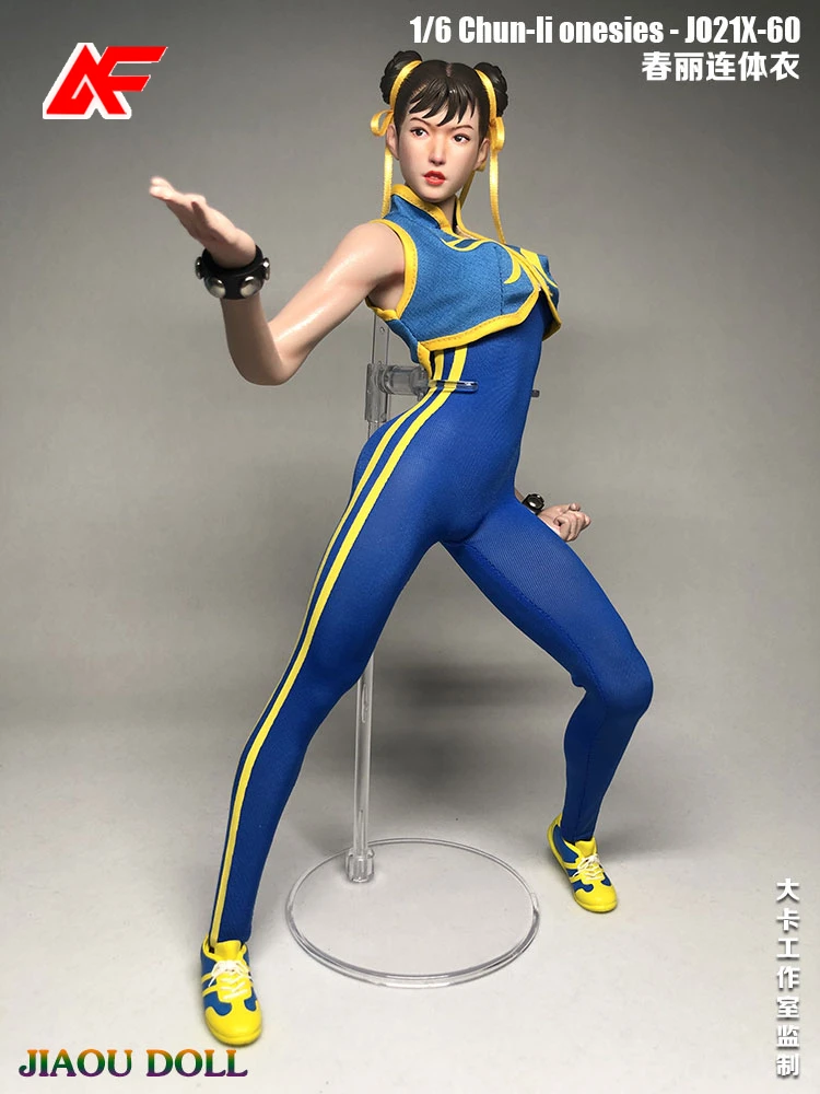 JO21X-60 Body Chun Li a escala 1/6 apto para muñecas de cuerpo de figura de acción femenina TBL PH JO Worldbox de 12 pulgadas