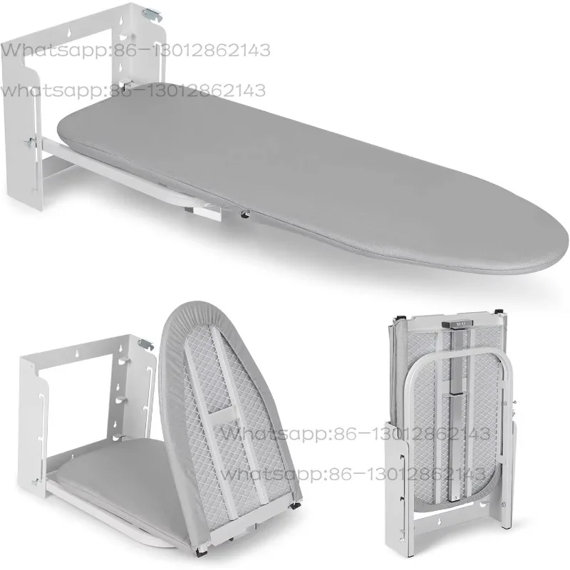 

Wall-mounted 180 ° rotating ironing board with adjustable height and heat-resistant cover