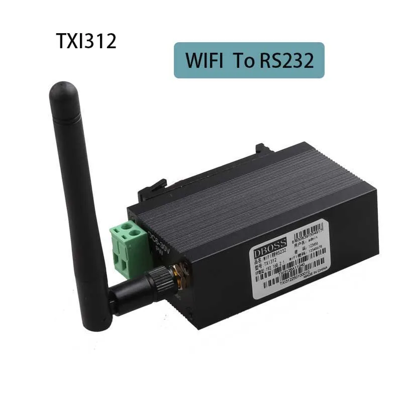 Serveur réseau série Wifi vers RS232 RS485, convertisseur de périphérique série, serveur série WIFI, station d'accueil, adaptateur séparateur