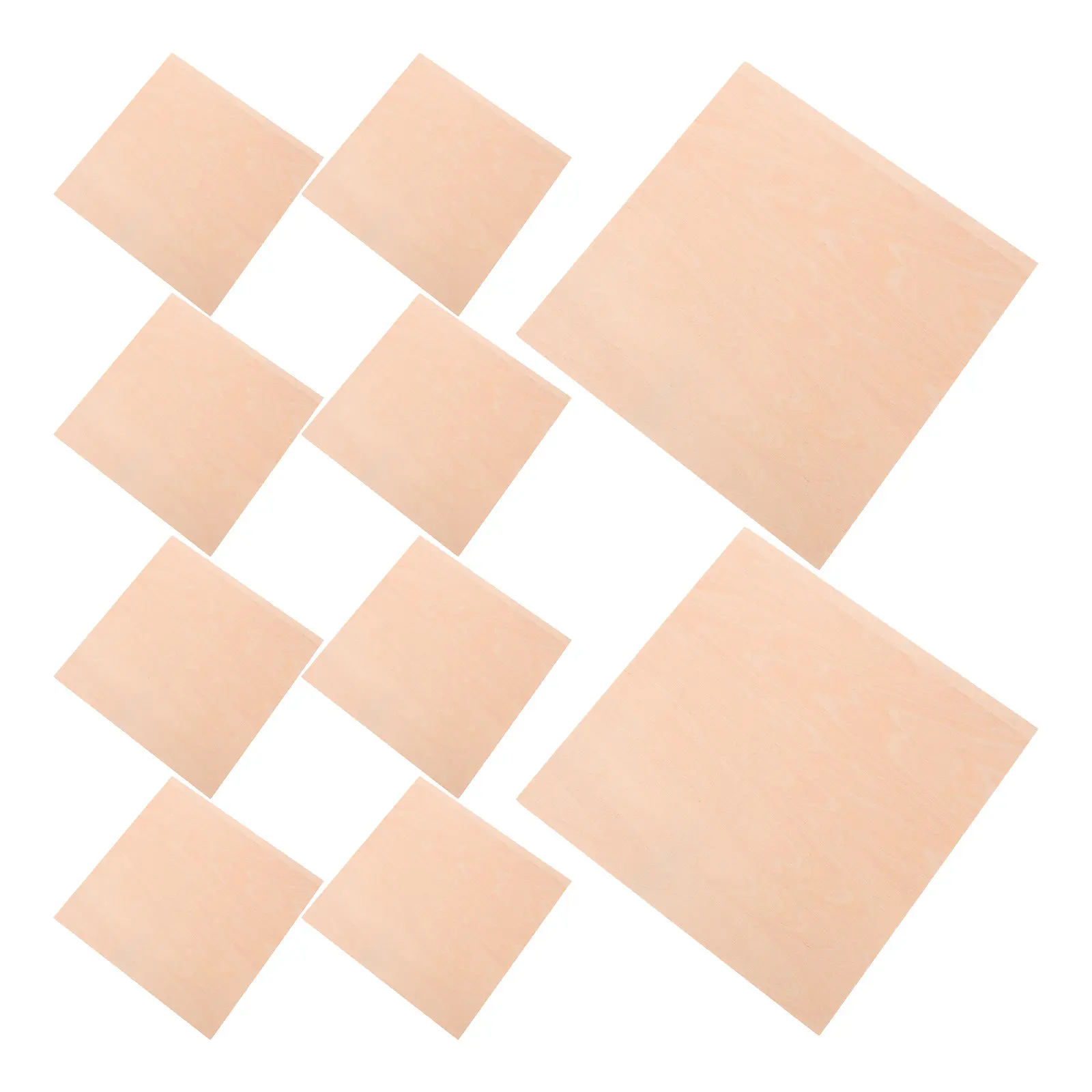 10Pcs Premium Basswood Craft Panels 4Mm Smooth Sanded Wood Sheets for Wood Burning Pyrography Engraving DIY Modeling