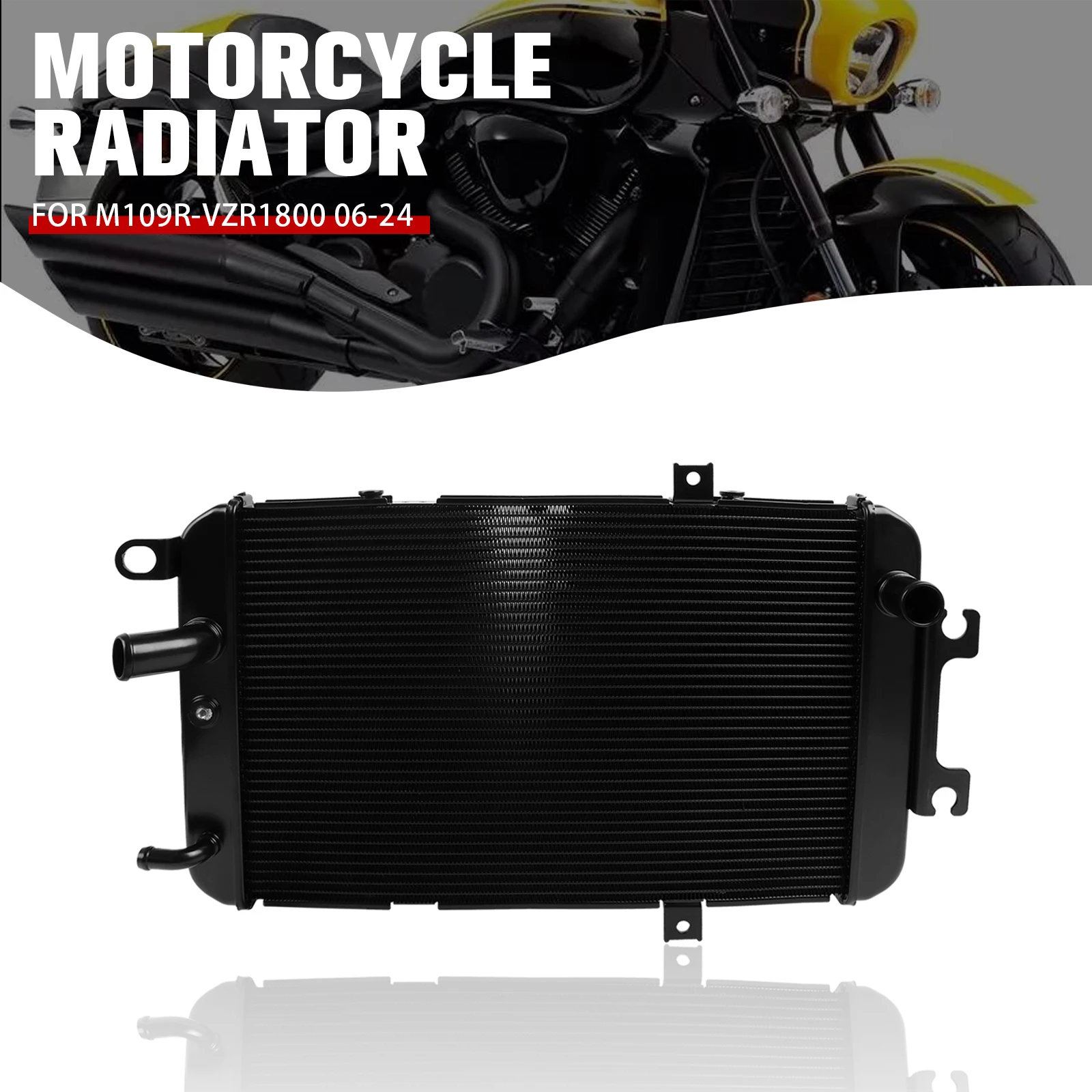

For Suzuki M109R VZR1800 Boulevard 1800 2006-2024 Motorcycle Aluminium Engine Radiator Oil Cooler Coolant Cooling Water Tank