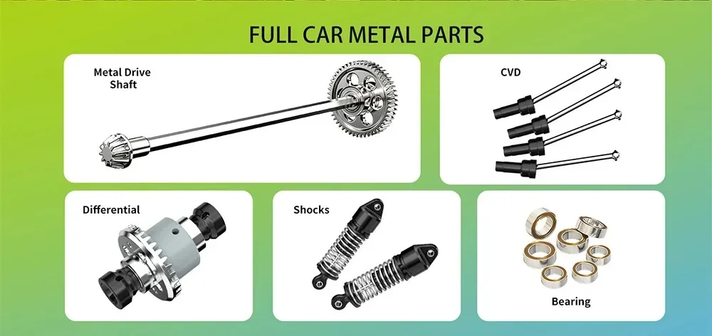 

Радиоуправляемая гоночная дрифт-машина 2.4G, металлическая, 4WD, масштаб 1:18, с двойным корпусом, высокоскоростная, для бездорожья, внедорожная, для скалолазания, на пульте управления