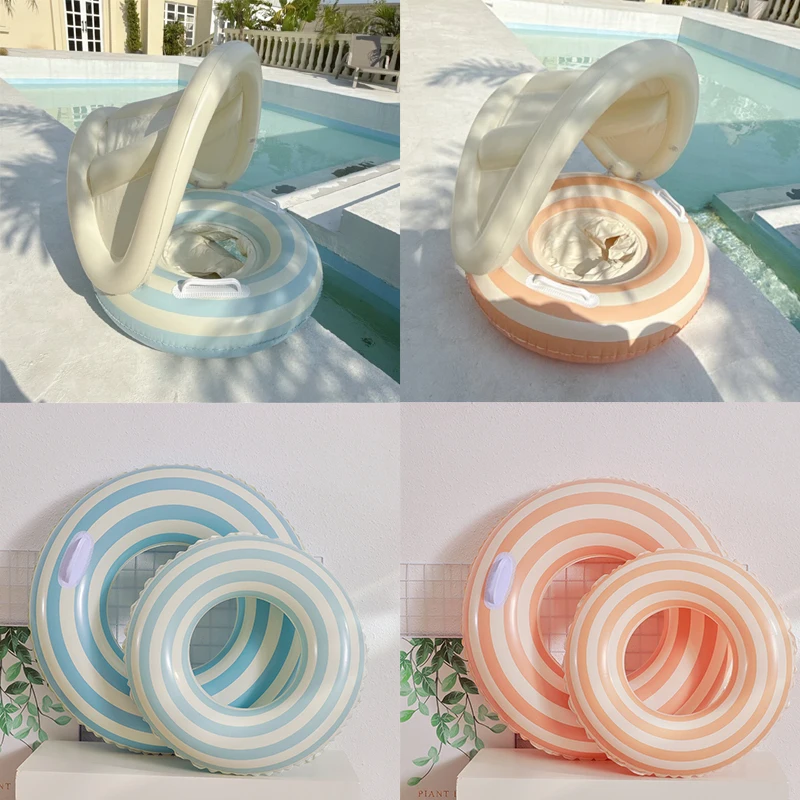 Rooxin aufblasbarer Pool-Schwimmer, Schwimmsitzring, Schwimmring für Erwachsene, Wasserspielrohr, Strand, Schwimmkreis, Sommer-Pool-Schwimmer