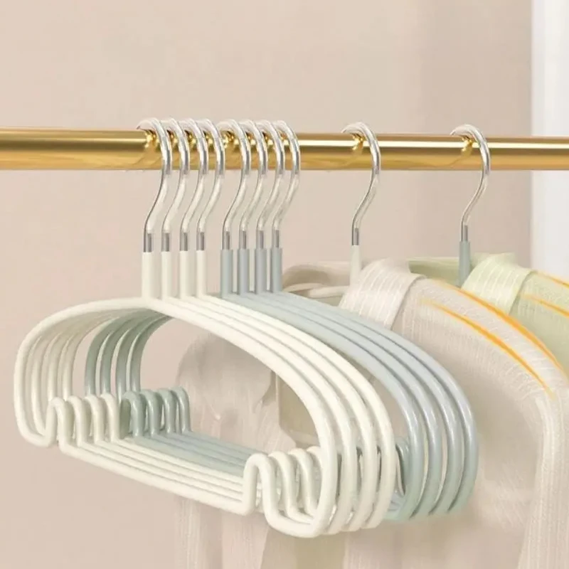 10PCS Simple Clothes Hanger Non Slip Dormitory Household Clothes Hanging to Prevent Clothes Deformation Clothes Storage