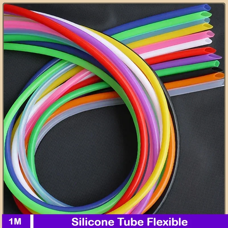 1 meter Silicone Tube Flexible Rubber Hose Food Grade Soft Drink Pipe Water Connector ID 1 2 3 4 5 6 7 8 9 10 12mm