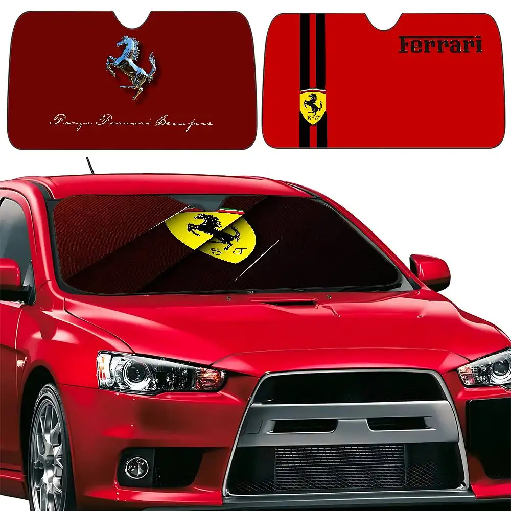 Cool-F-fErrariS Fashion Stylish And Trendy Windshield Sunshade, Car Windshield Cover, Car Sunshade Curtain, Car Sun Protection