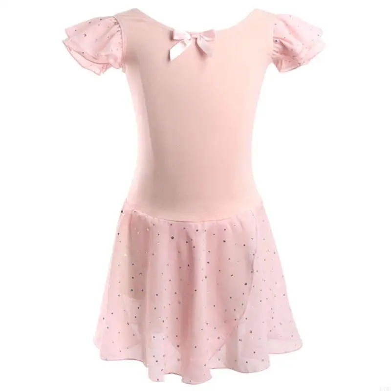 Y3NE SEQUINS DANCE Ballet Leotards With Váy cho Girls Trẻ mới biết đi Trang phục Ballerinas