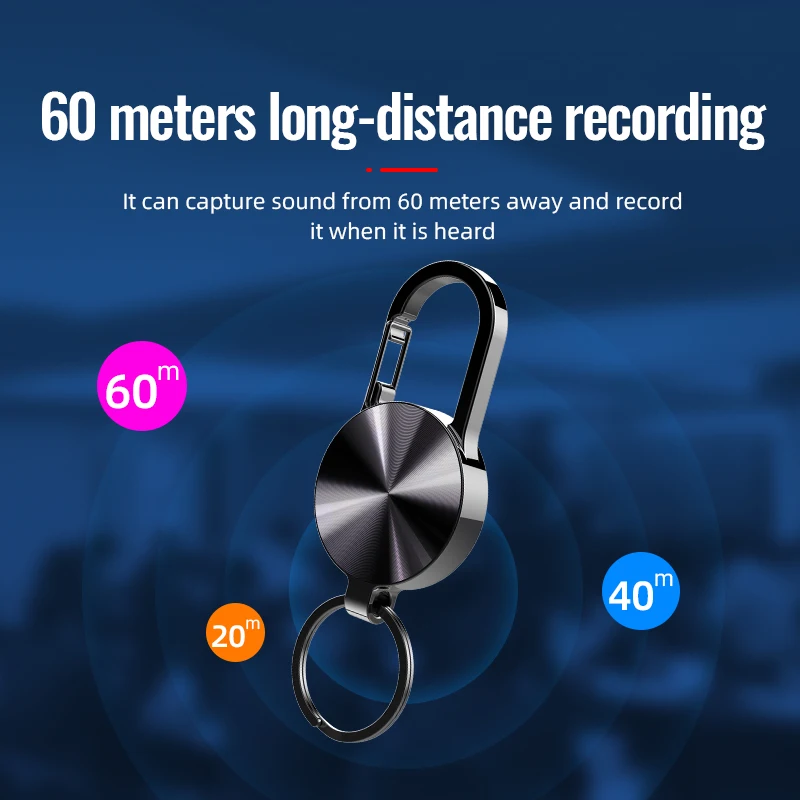 32 جيجابايت المفاتيح مسجل صوت صغير الصوت المنشط المهنية HD الحد من الضوضاء الإملاء الرقمي 4 جيجابايت/8 جيجابايت/16 جيجابايت مشغل Mp3