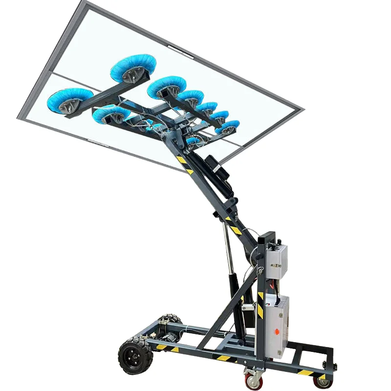 Flexible Operation 500kg 800kg Glass Suction Cup Vacuum Lift Large Glass Installation Suction Cup Truck for Curtain Wall Glass
