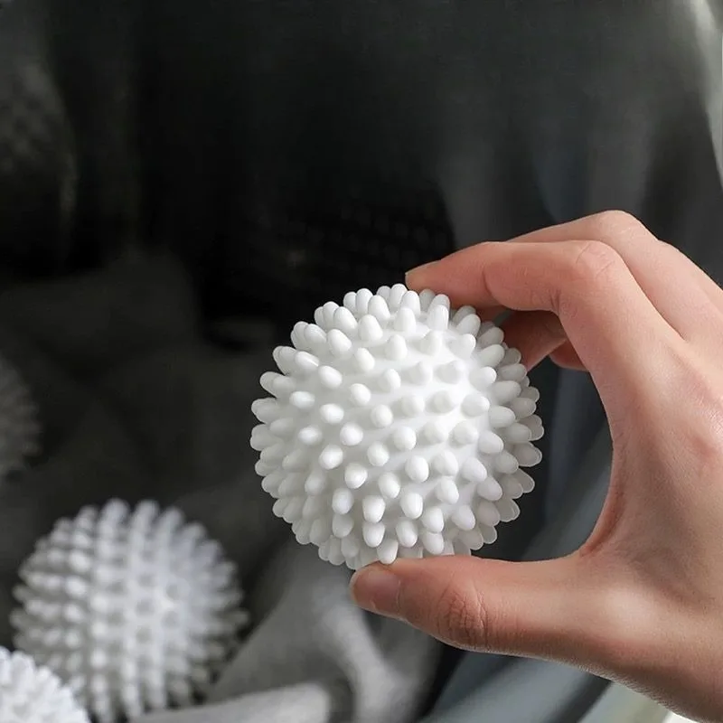 4/8/12Pcs Reusable Laundry Balls Gentle Cleaning Removes Dirt Hair Softens Clothes Prevents Tangling Durable PVC Mixed Colors