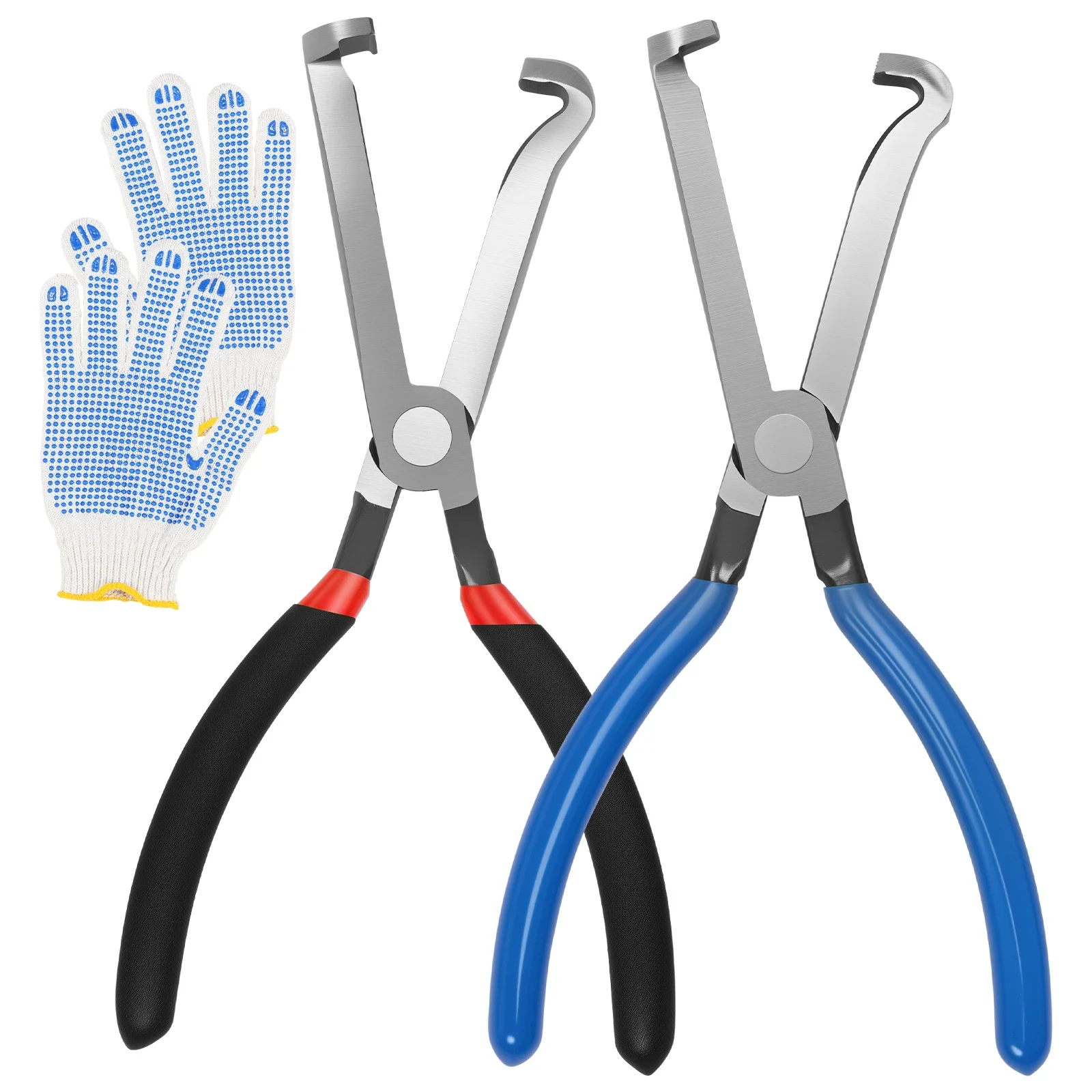 Alicate de desconexão elétrica do carro de 2 pces 8 polegadas com alça antiderrapante alicate de desconexão do conector elétrico multifuncional para empurrar