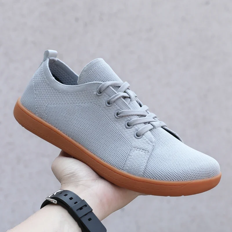 New Unisex Wider Shoes Breathable Mesh Men Barefoot Wide-toed Shoes New Flats Soft Zero Drop Sole Wider Toe Sneakes Big Size