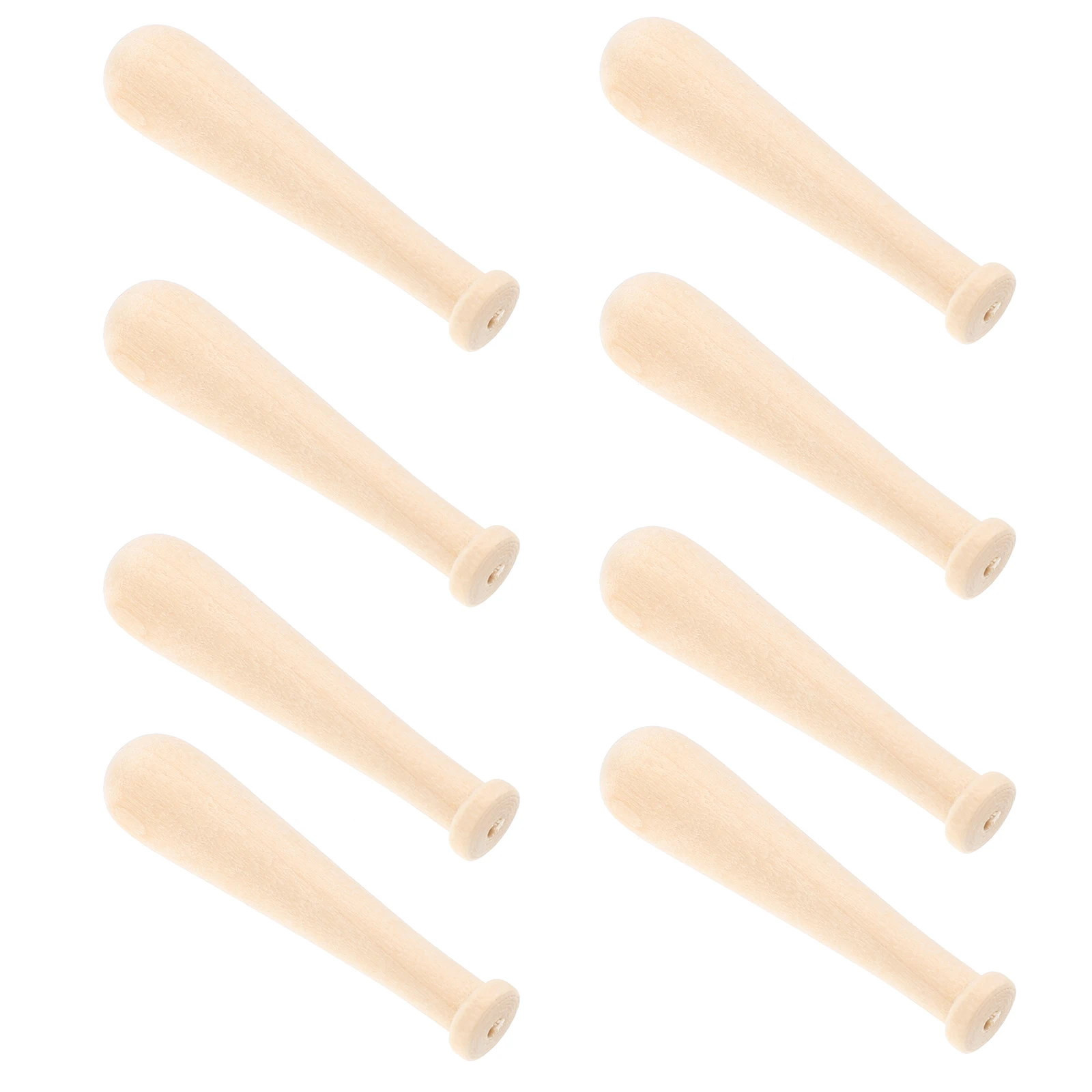 10 個ミニ野球クラフトプロジェクト木製落書きモデル小さなスティックおもちゃボール DIY 装飾軽量コンパクト