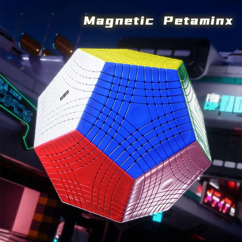 Picube-Cube Magique Magnétique Sans Autocollant, Puzzle de Vitesse Professionnelle, Pétaminx 9x9, Megaminx 9x9, Dodécaèdre, Galaxie DianSheng