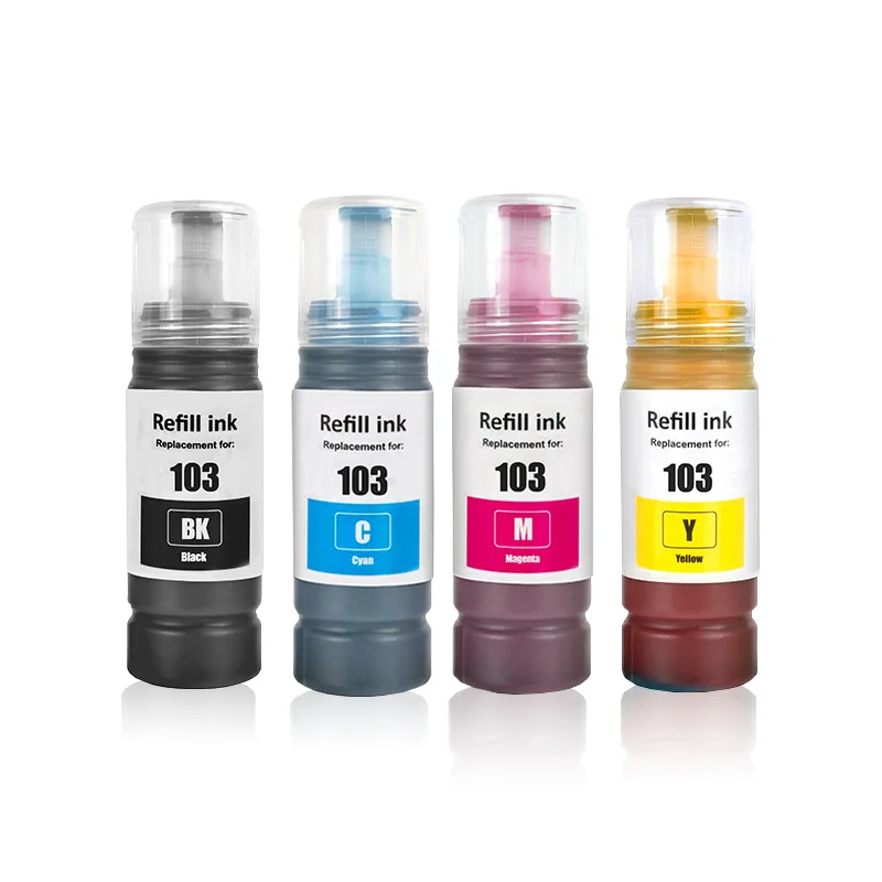 103 104 T103 Refill Dye Ink For Epson Eco Tank L1110 L3100 L3110 L3150 L3151 L3156 L3160 5190 L3111 L3116 ET-1810 Printer Inks