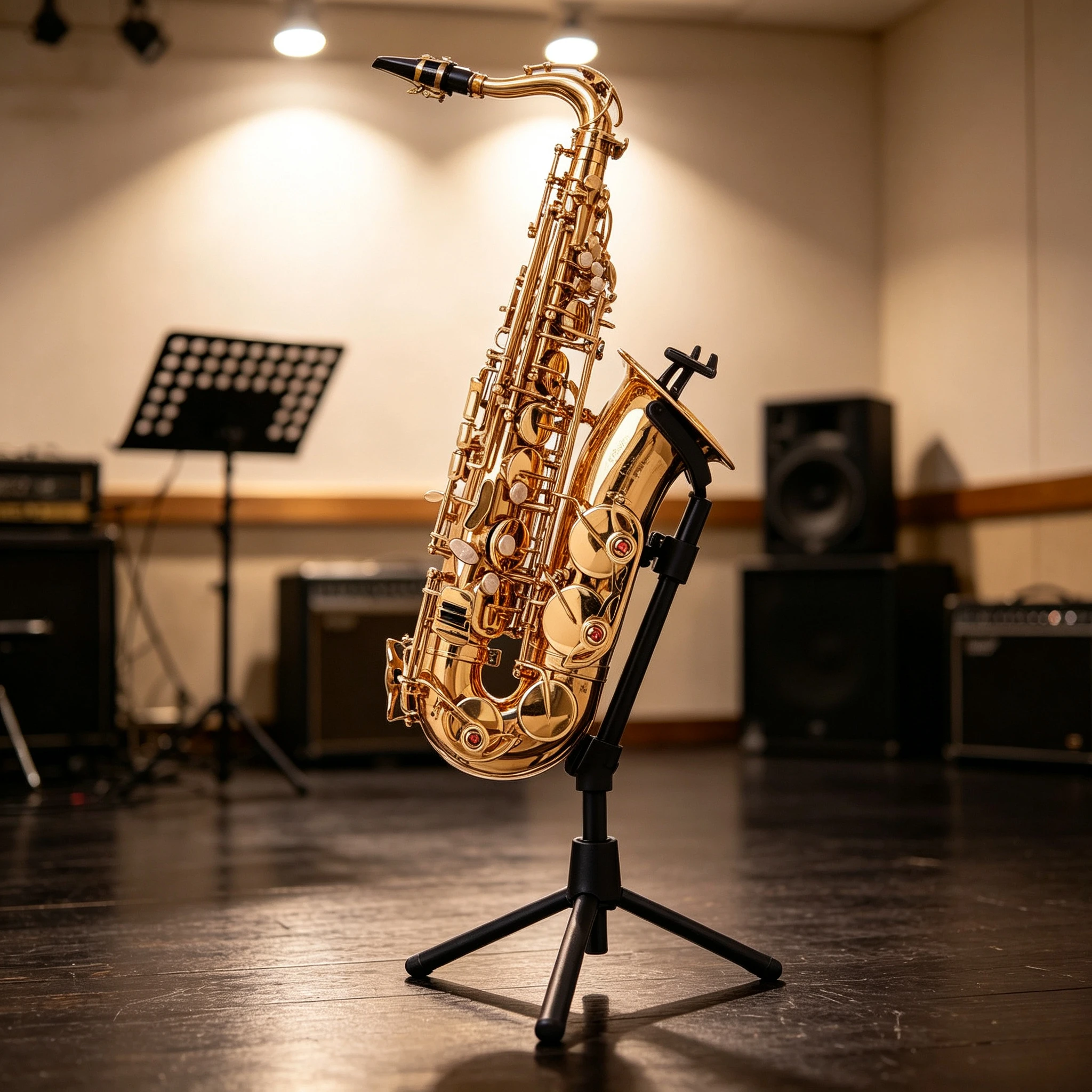 Portable Foldable Alto Saxophone Support Bracket, Universal Commonly Used Sax Stand, Lightweight Holder for Convenient Storage