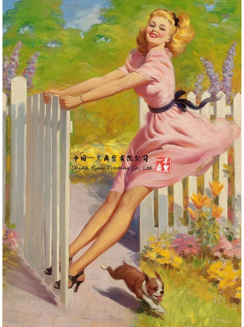 

Pinup Girl The Joy Poster stickers Picture Art Movie Car Game Film