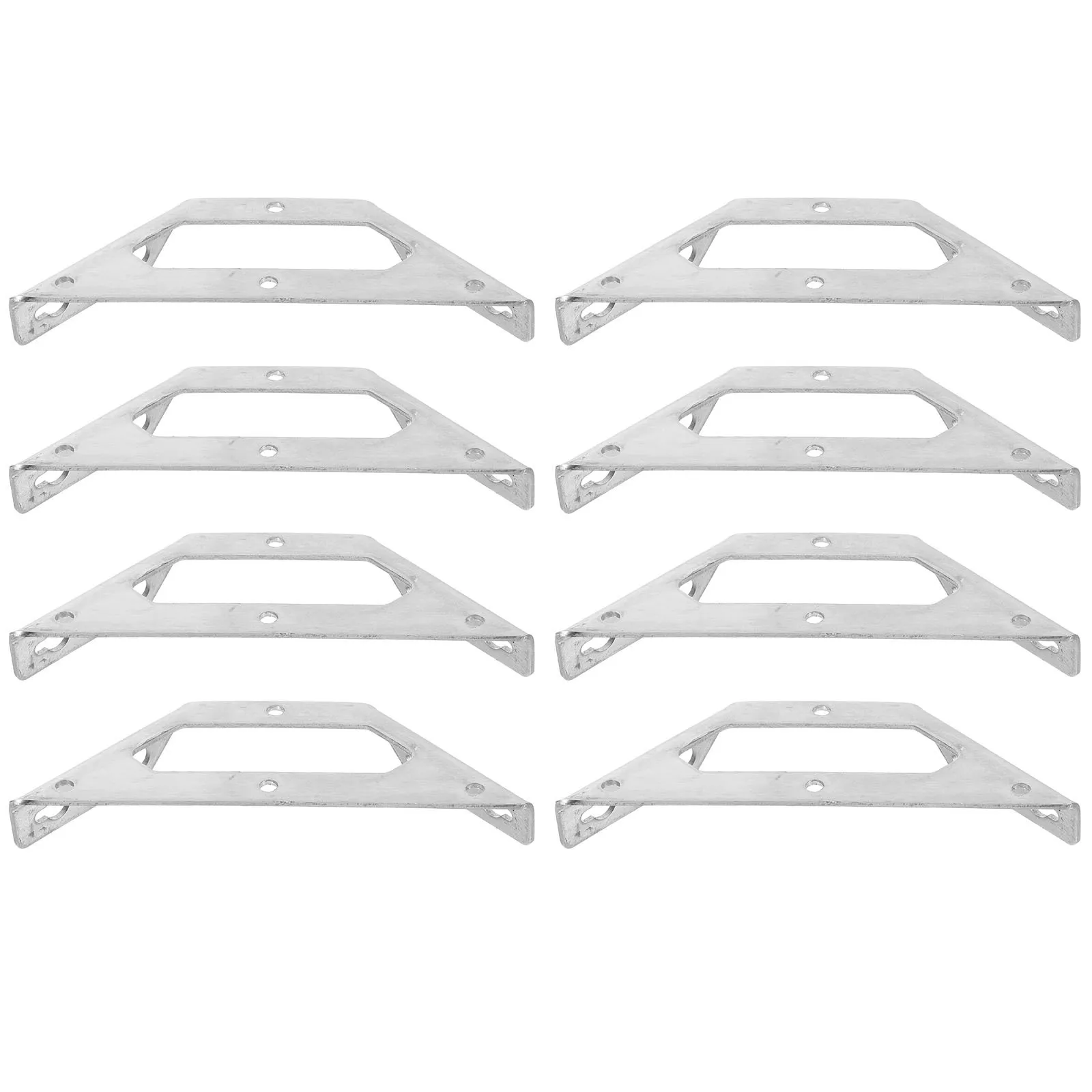 

8Pcs Heavy Duty Stainless Steel Corner Brackets Furniture Mounting Plates Cabinet Mending Plates Easy to Install