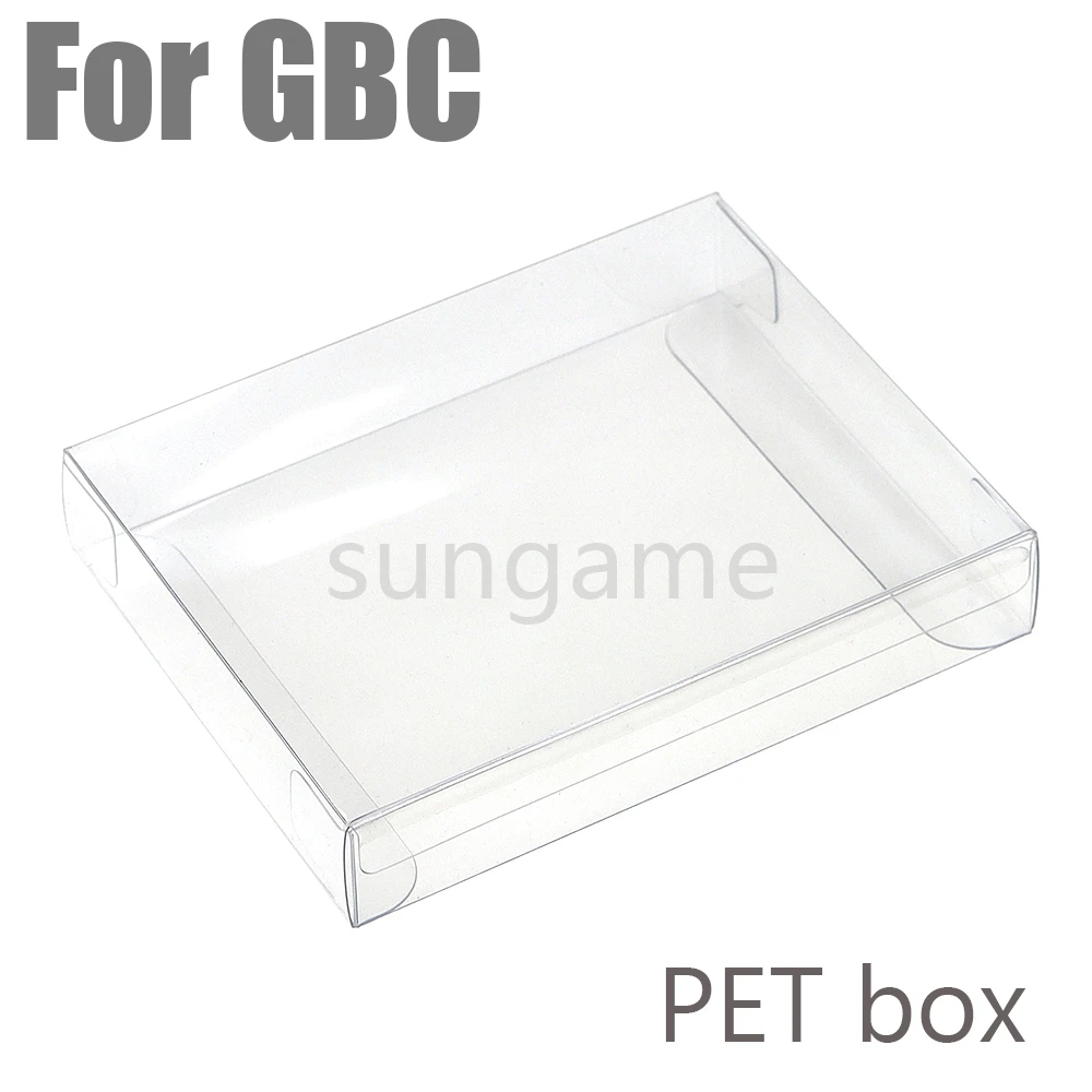 3pcs PET Display Box For GBC Plastic Game JP Version Box Protector Case for GameBoy Color