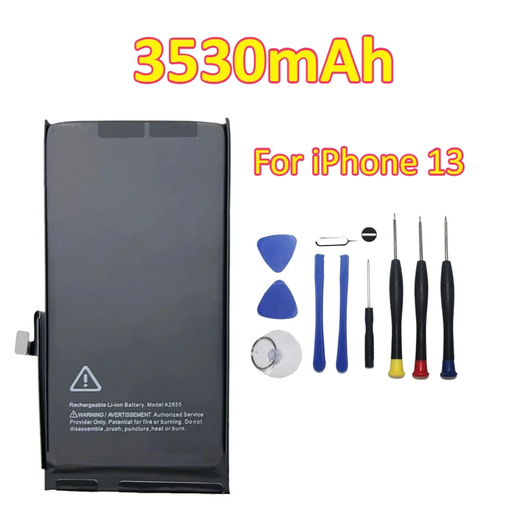 for IPhone 13 13mini 13pro 13promax Mobile Phone Battery 3530mAh 2600mAh 3400mAh 4700mAh +Tools