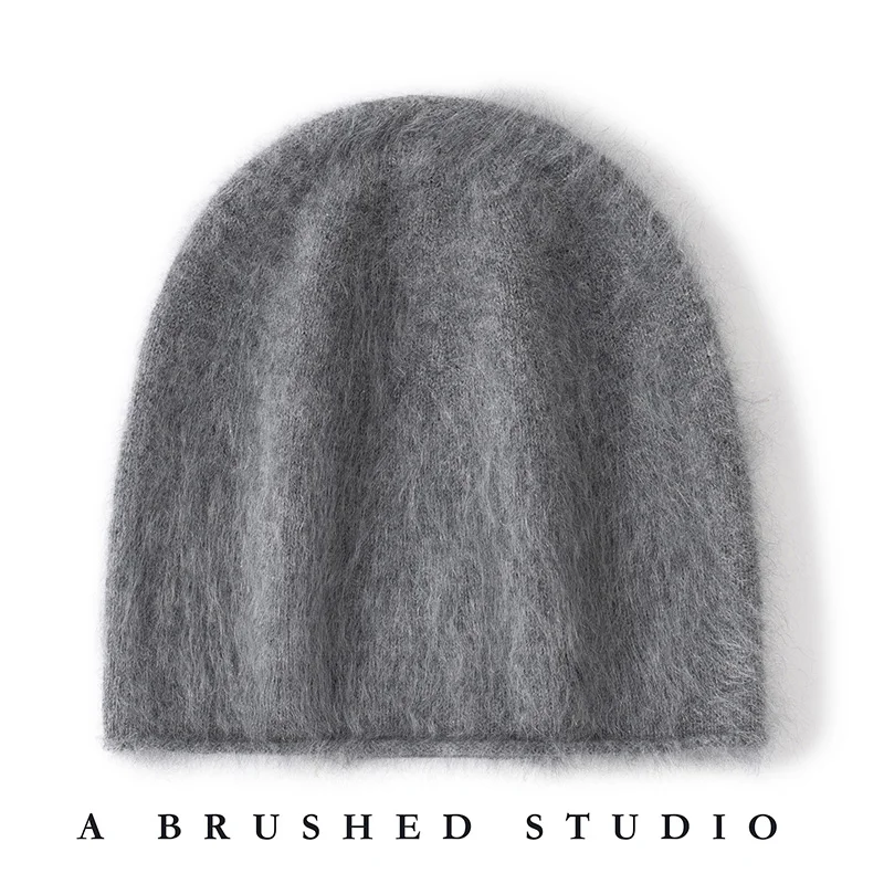 عالية الجودة 100% الكشمير قبعة للنساء/الرجال في الهواء الطلق عادية لينة نحى قبعة الشتاء الدافئة للجنسين الصلبة قبعة حريمي محبوك قبعة