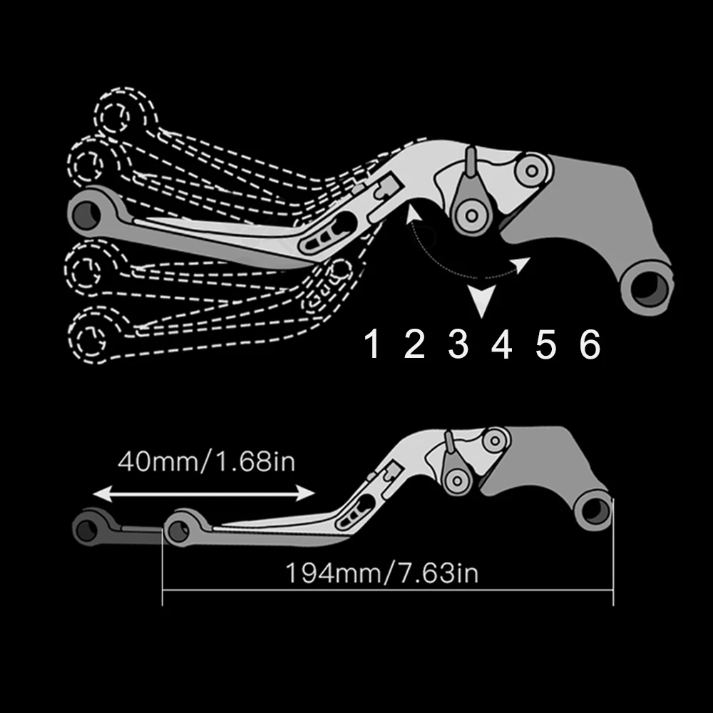 Durable Motor Adjustable Foldable Brake Clutch Lever for Z1000 2007-2016