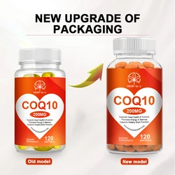 Free Shipping Super High Absorption Coenzyme Q10 Capsule COQ10 for Heart and Blood Vessel Cardiovascular Health for Old Man