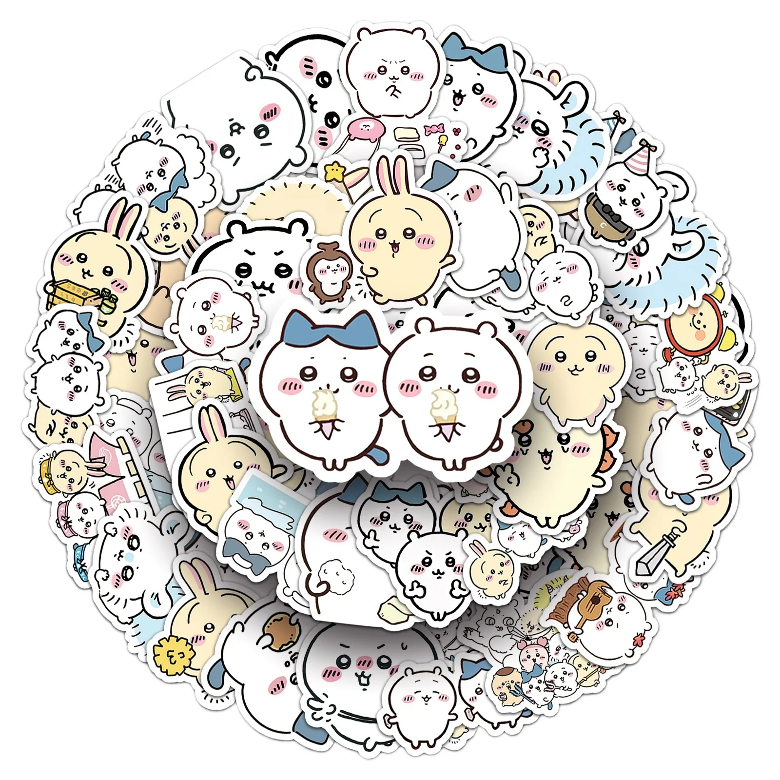 10/30/50 Niedliche Chiikawa Usagi Graffiti-Aufkleber Cartoon-Sticker DIY Scrapbook Handy Laptop Gitarre Kawaii Anime-Aufkleber Spielzeug