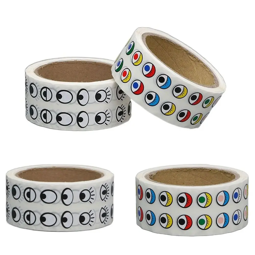 

Sticky Labels Eyes DIY Roll Stickers Gifts Decor Waterproof Eyes Decorative Decals DIY Crafts Adhesive Children Toys Sticker