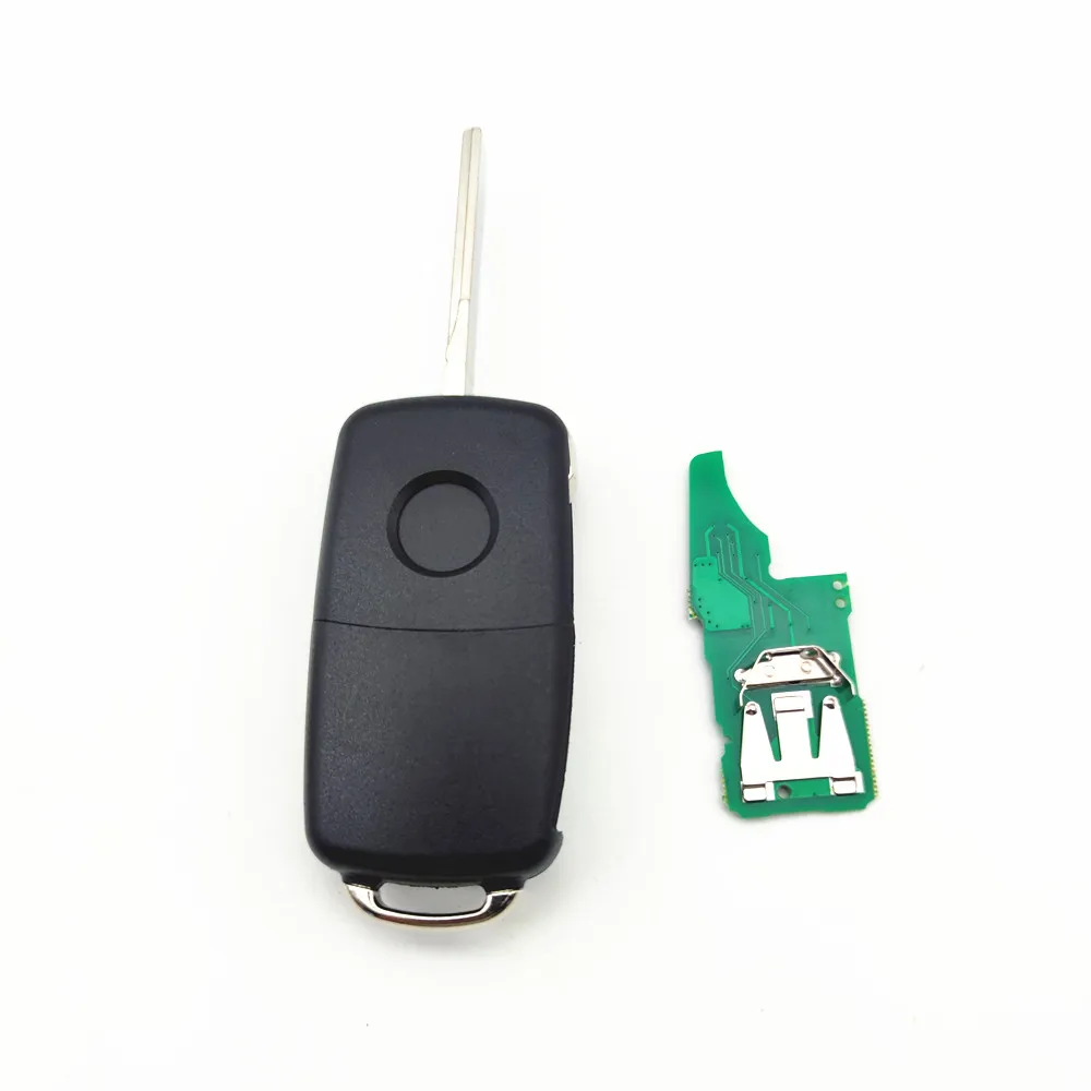 1개 2/3버튼 리모컨 자동차 키 434MHz ID48 칩 폭스바겐 골프 파사트 티구안 폴로 제타 비틀 5K0 837 202AD 5K0837202AD용