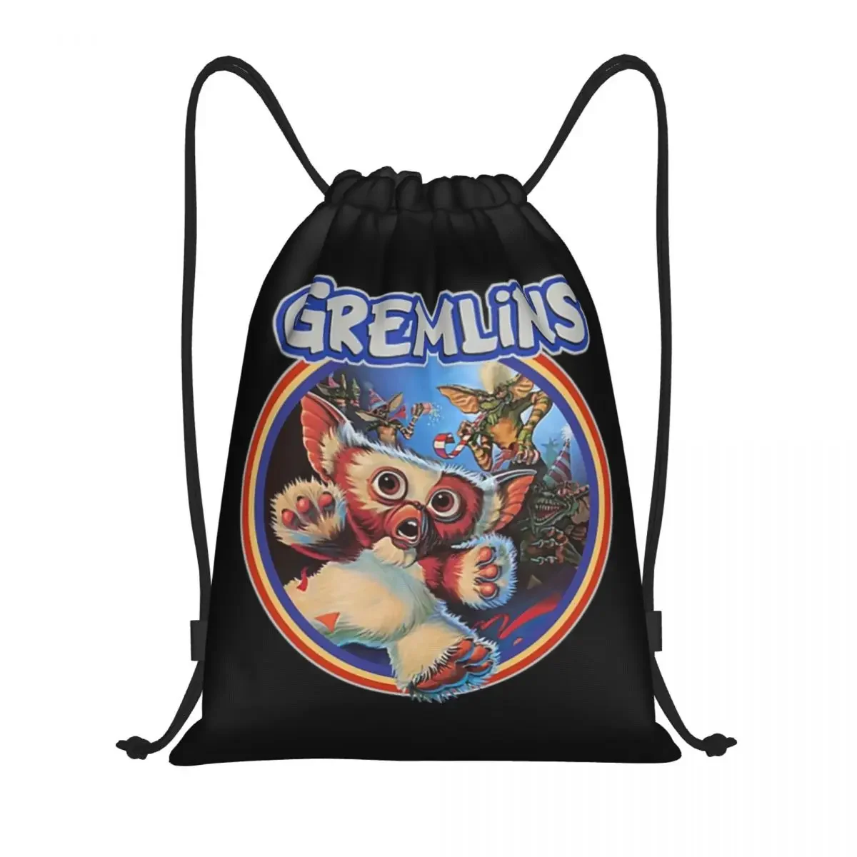 حقائب برباط كلاسيكية مخصصة من Gizmo Gremlins لتدريب حقائب الظهر لفيلم الخيال العلمي Mogwai Monster Sports Gym Sackpack