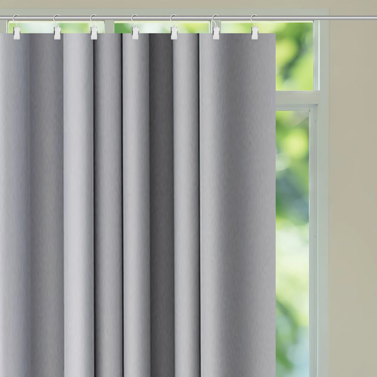 

40pcs Hook Set Multi-Functional Hanging For Curtains Clothes Laundry Hanger Curtain With Hooks Metal Clothes Hanging Clips