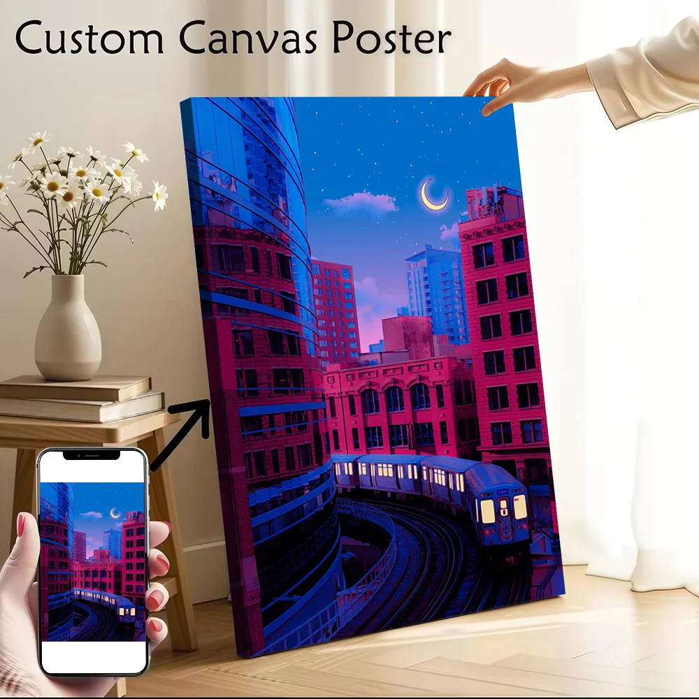 Timeless Canvas Poster Customizable Printed Canvas Painting Wall Art for Fans Luxury Decoration Decorative Paintings Wand Deko