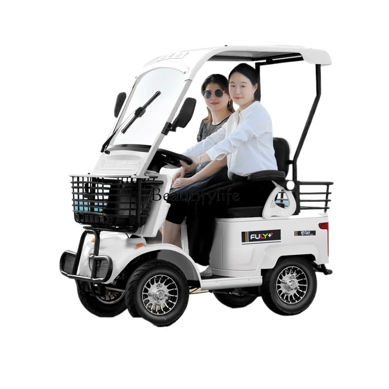 

E20 double elderly scooter four-wheel electric elderly battery car