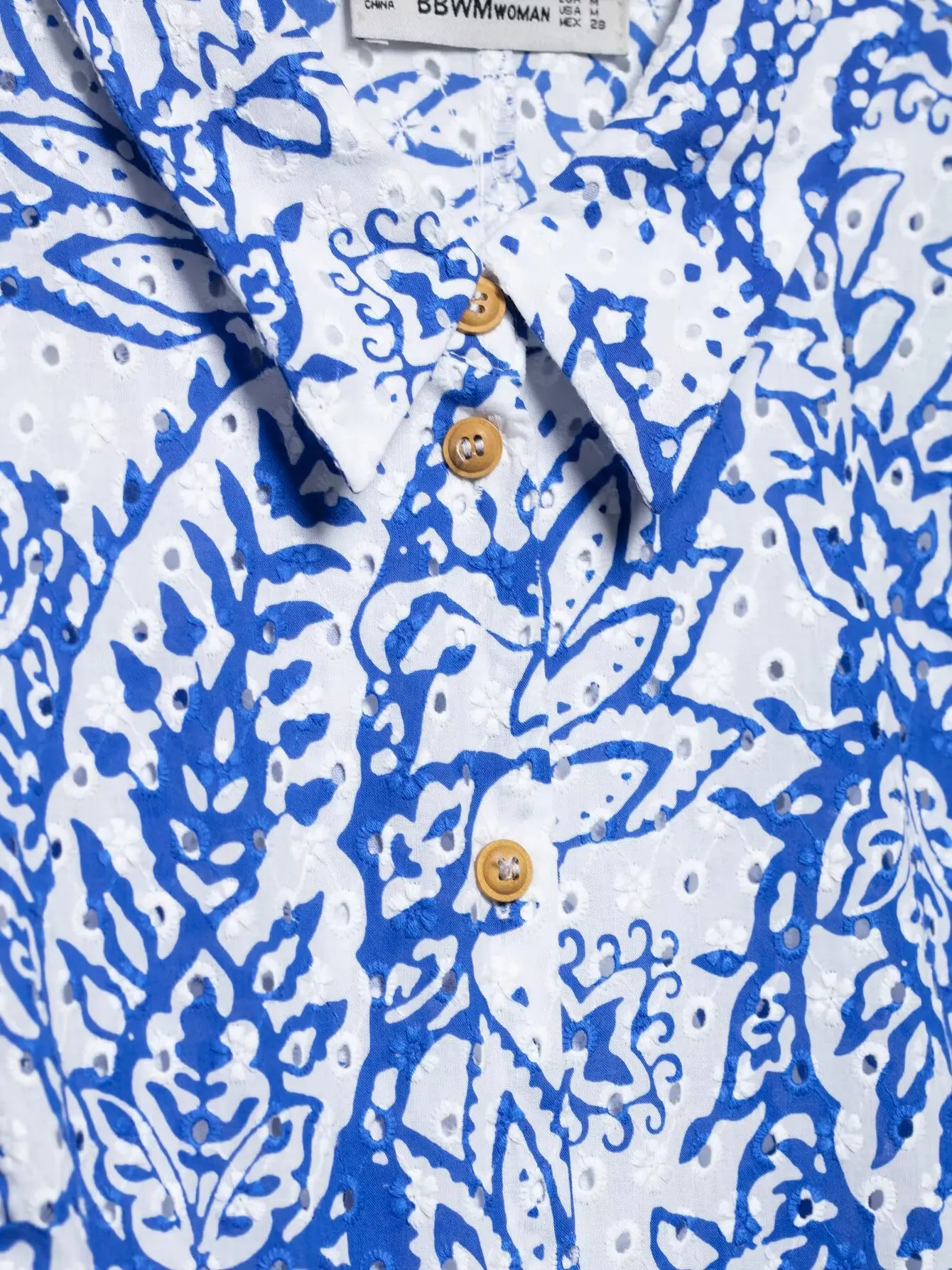 BB6389 ZA25 Polo da donna nuova estate manica corta con cintura in cotone stampato abito camicia 2157045