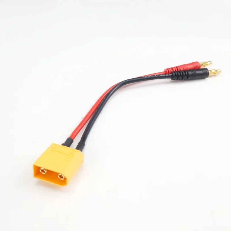 Mtlavishness – connecteur mâle XT90 de 30cm vers fiche banane de 4mm, câble adaptateur 14AWG pour chargeur de batterie B6 LiPo