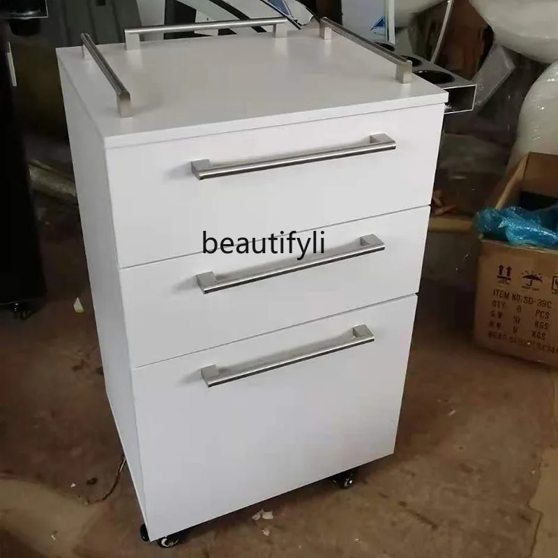 Haargereedschapskar Beauty Trolley Kapperszaak Multifunctionele Gereedschapskast Met Koffiekophouder